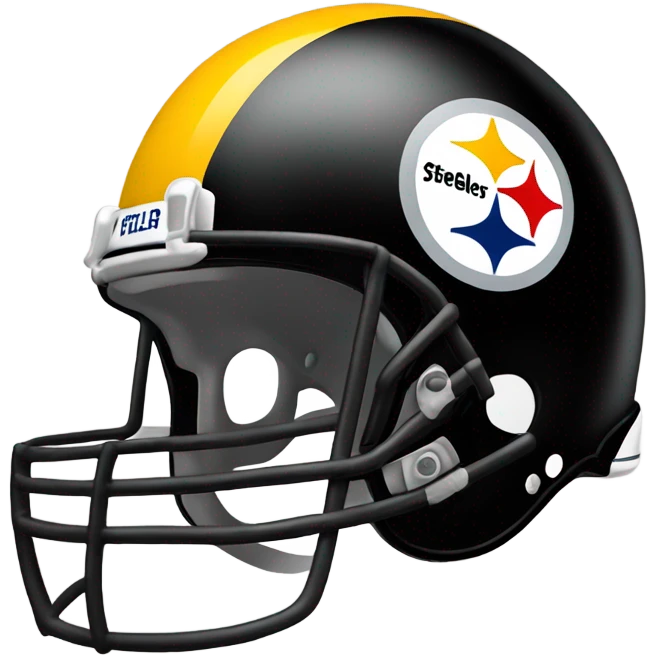 Steelers helmet with logo emoji