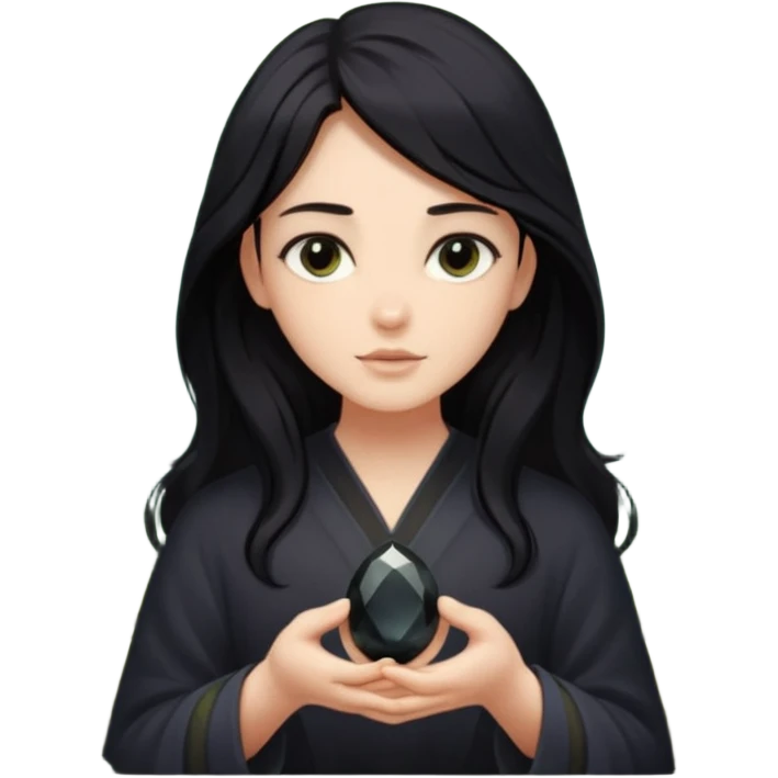 I want an emoji to use for mental wellness in a mystical setting. I want to reference an object that symbolizes the term "Clarity Seeker". It should be relaxing and calm in nature. emoji