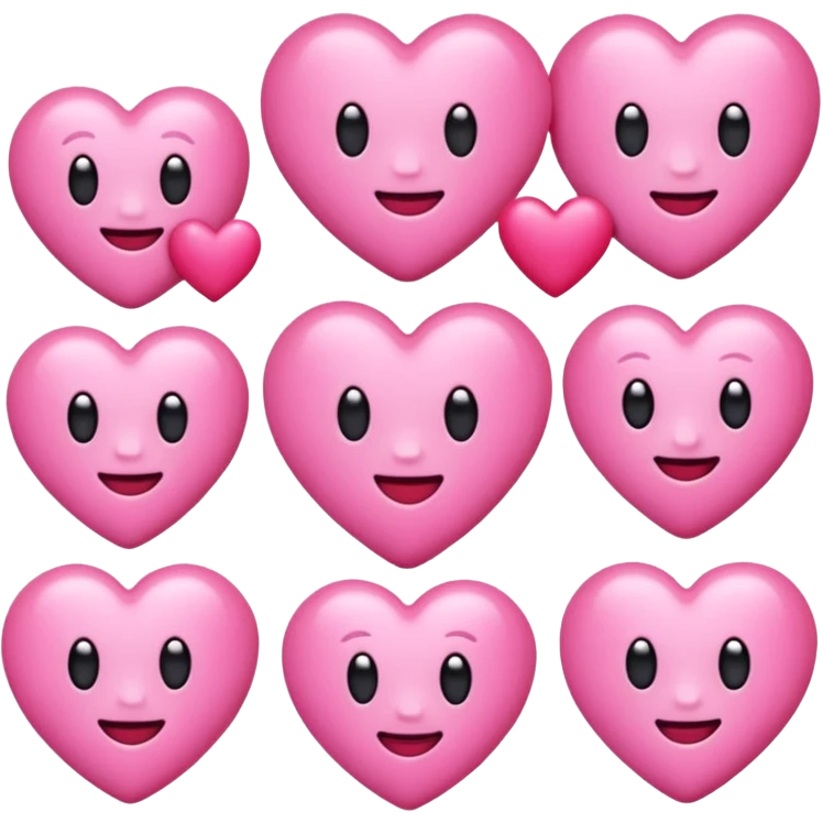 Aesthetic pink emojies emoji