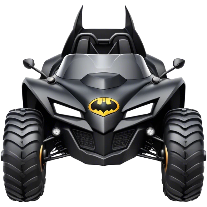 batmobile atv with a smile emoji