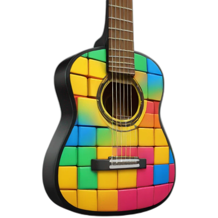 rubik's guitar emoji