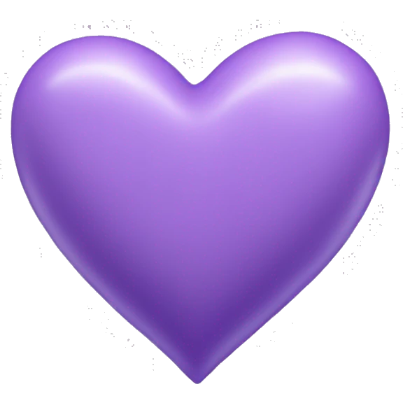 lilac purple heart emoji
