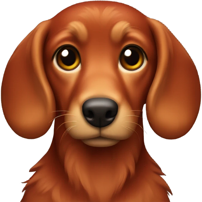 Dashound red fur emoji