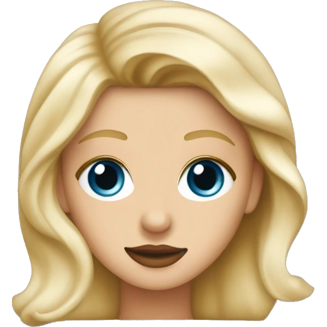 Starbucks cup drink with blonde girl blue eyes  emoji