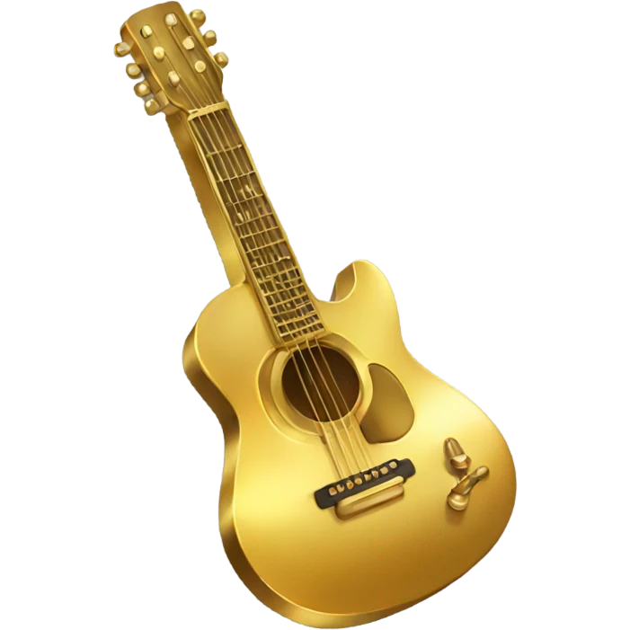 Golden guitar  emoji