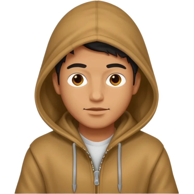 cool guy with hood up emoji
