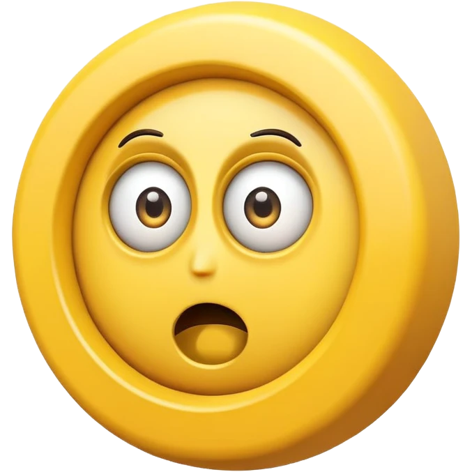 buffering symbol with a surprised face with spiral eyes emoji
