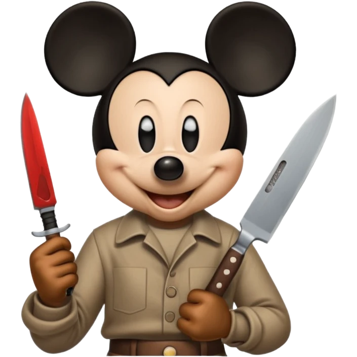 Knife in hand micky emoji