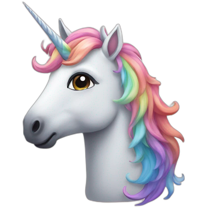Unicorn rainbow emoji
