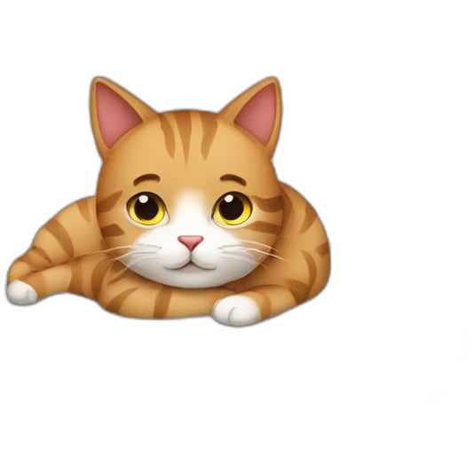 Cat-in-bed emoji