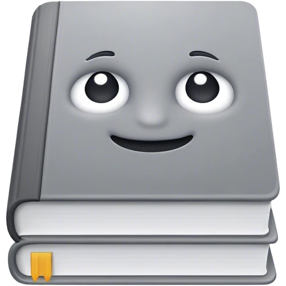 Book related with grey color pallette  emoji