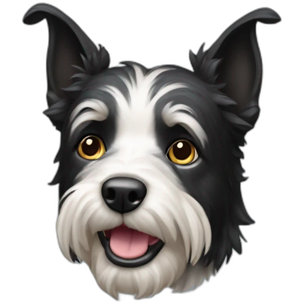 black-coated mongrelized terrier emoji