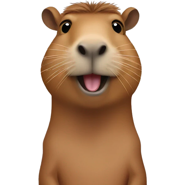 
happy capybara emoji