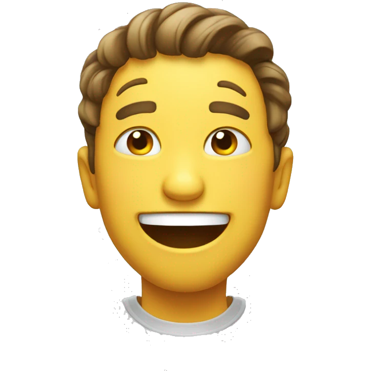 laughing but sad emoji