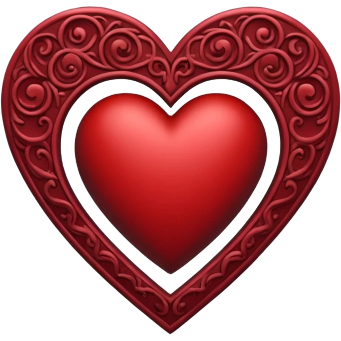 Gothic heart emoji