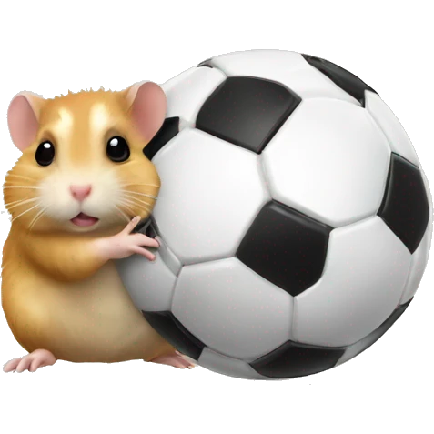 Hamster mit Fußball emoji