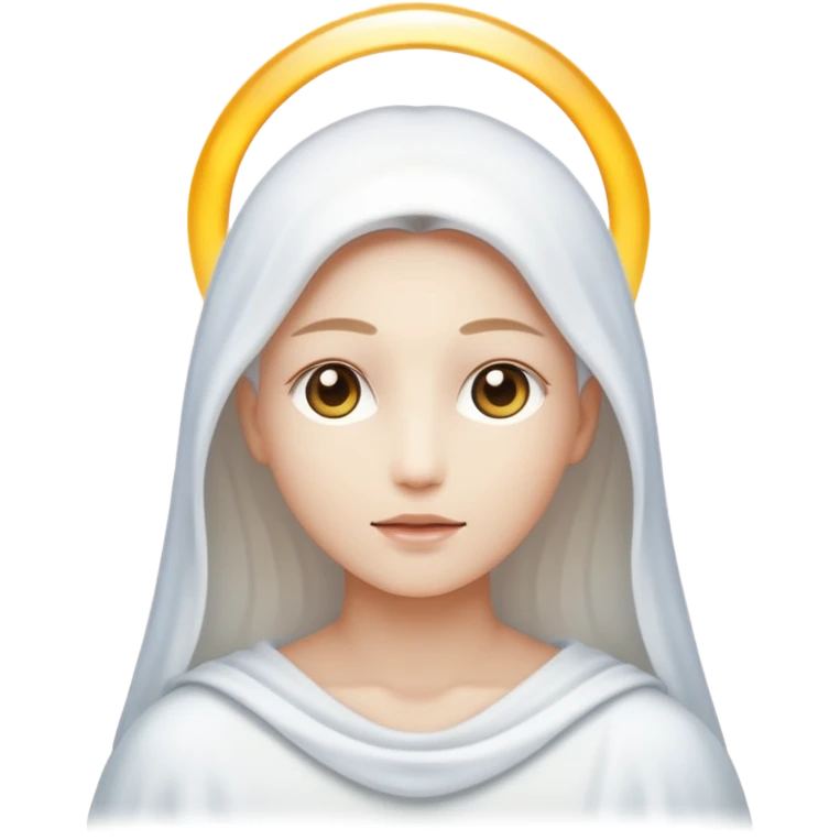 a light being all white emoji