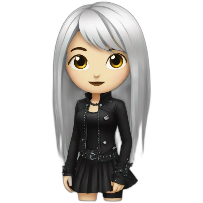 goth girl emoji