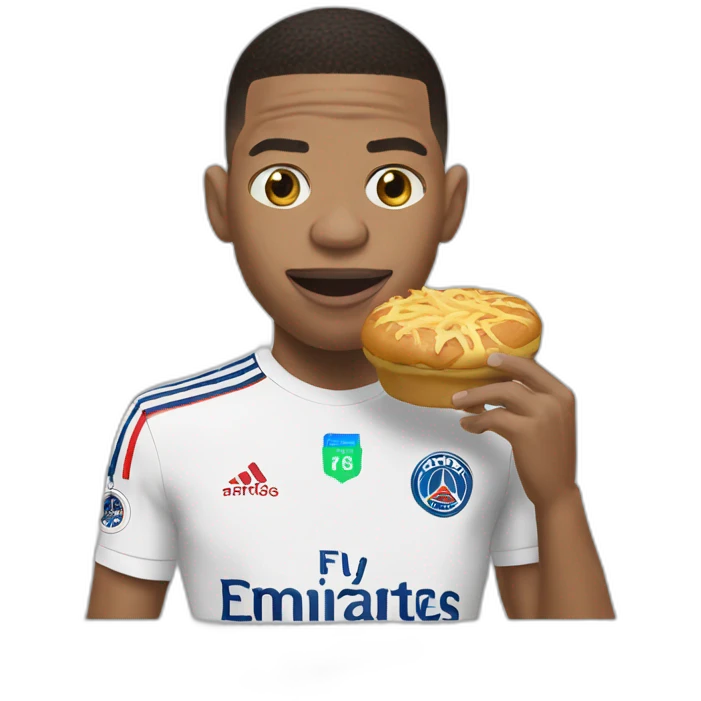 Mbappé eat emoji