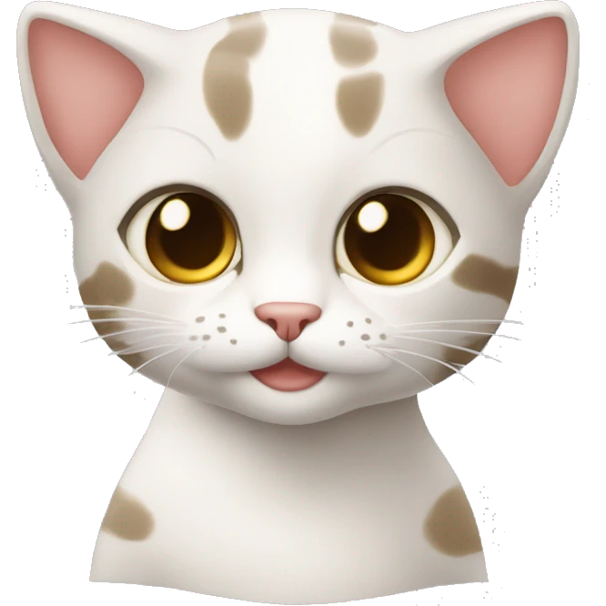 Gato cafe claro amerillo blanco cafe ocuro emoji