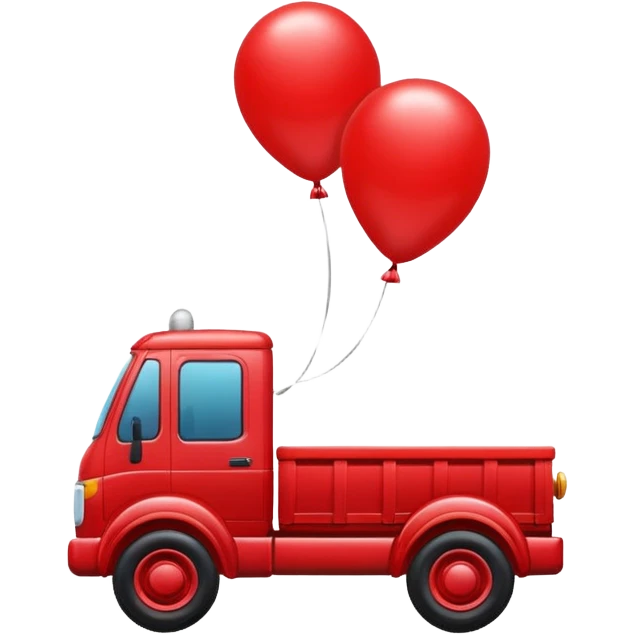 Truck balloon style emoji