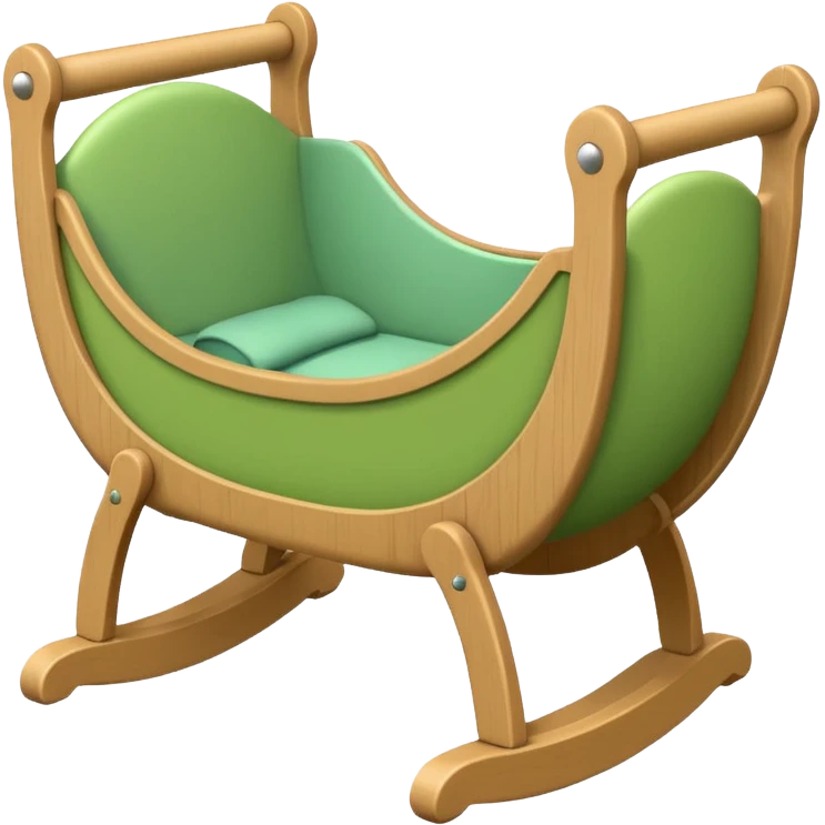 baby cradle green  emoji