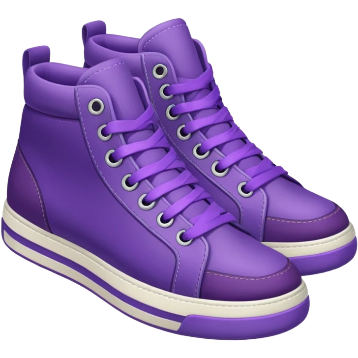 purple sneakers emoji