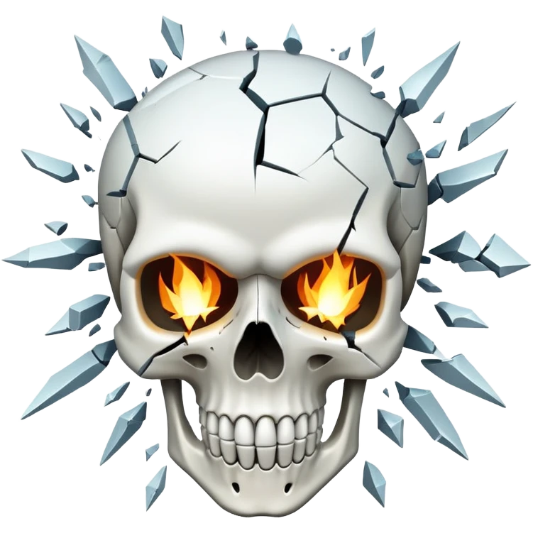 Exploding skull emoji
