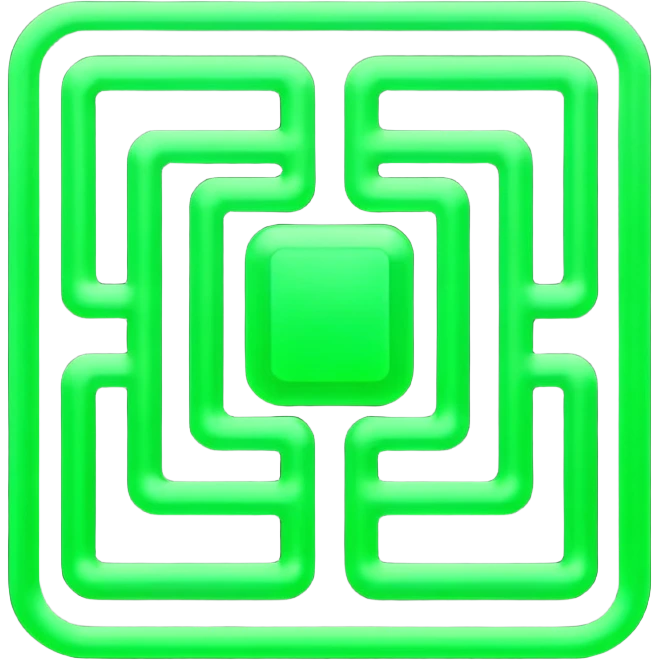 green digital matrix emoji