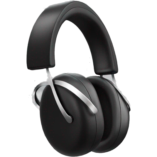 Black airpod max headphone emoji
