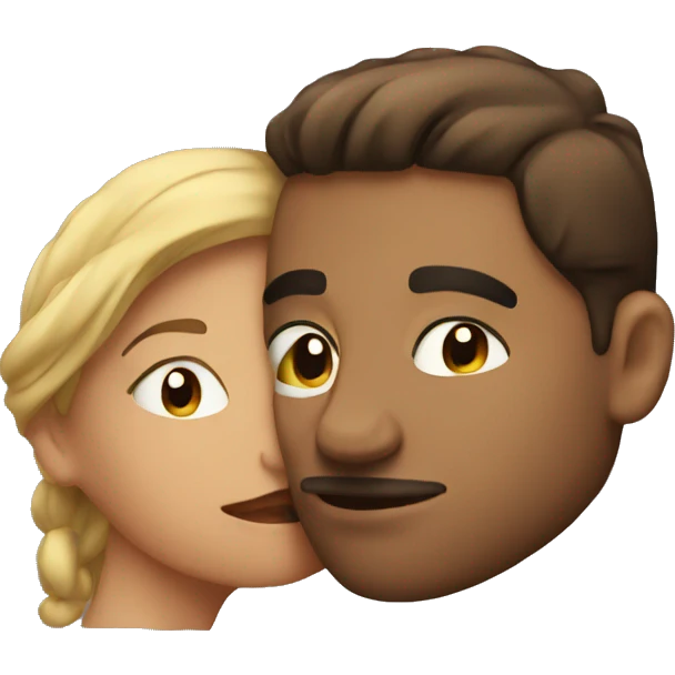 Couple kissing emoji