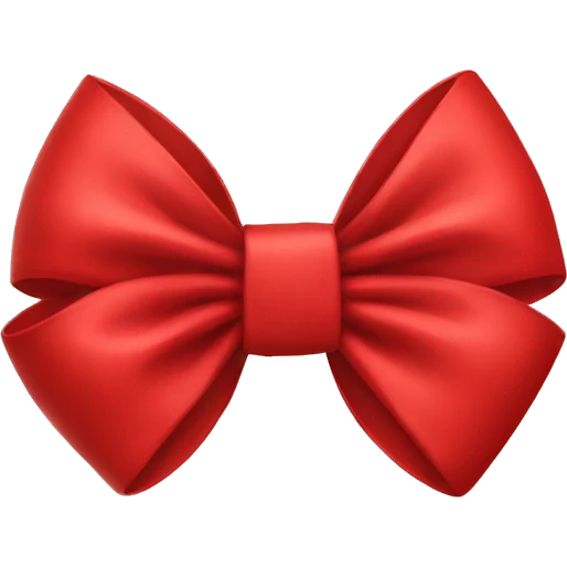 Red bow emoji