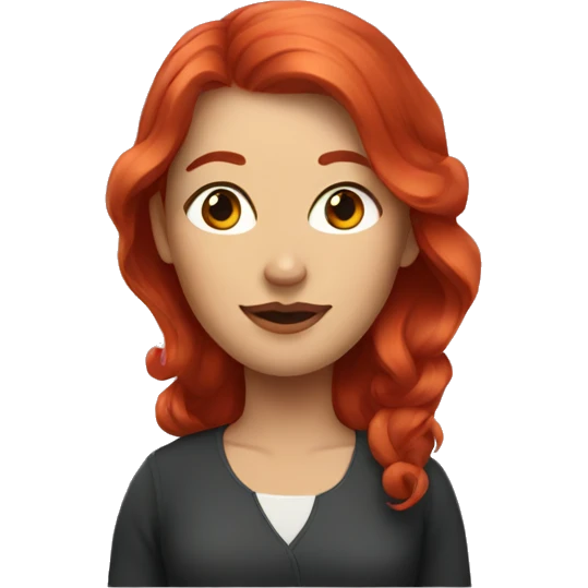 lady with red hair emoji