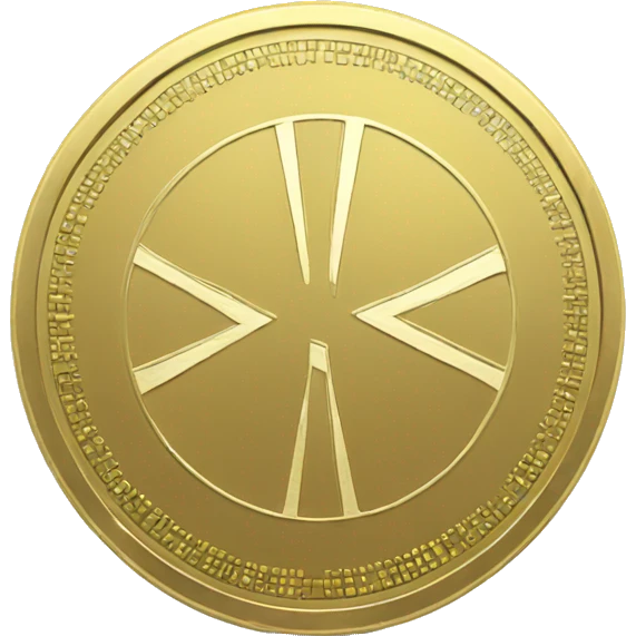 special coin design with pulse symbol emoji