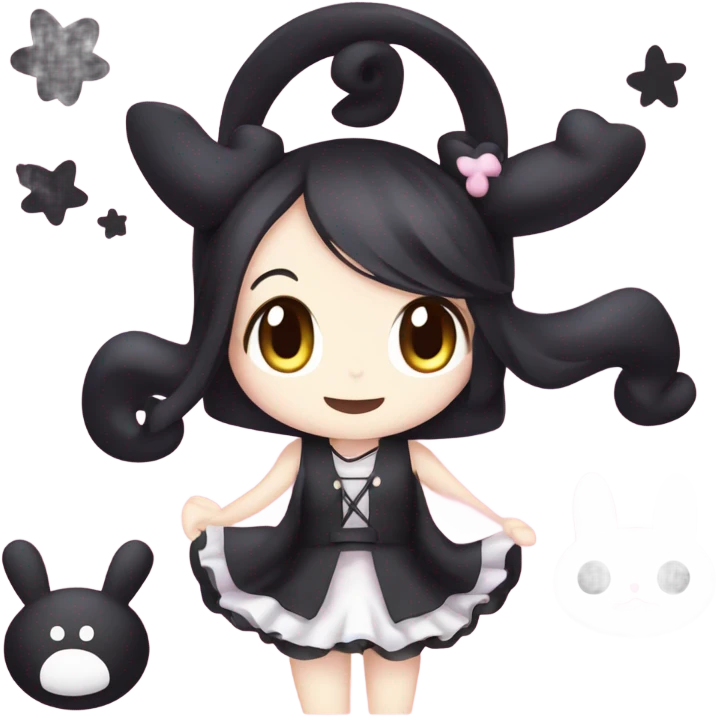 Kuromi and my melody emoji