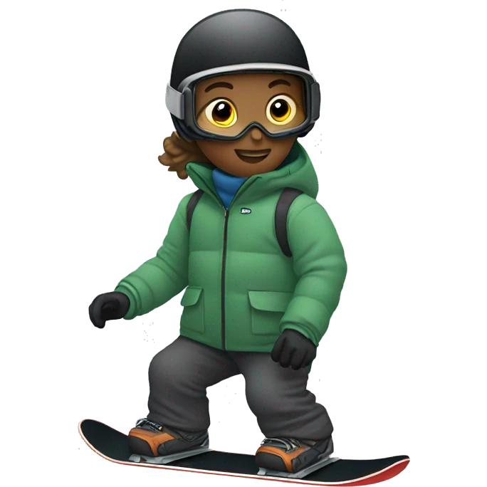 Snowboard discapacidad  emoji