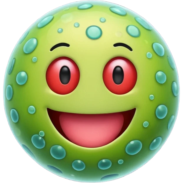 Happy bacteria emoji emoji