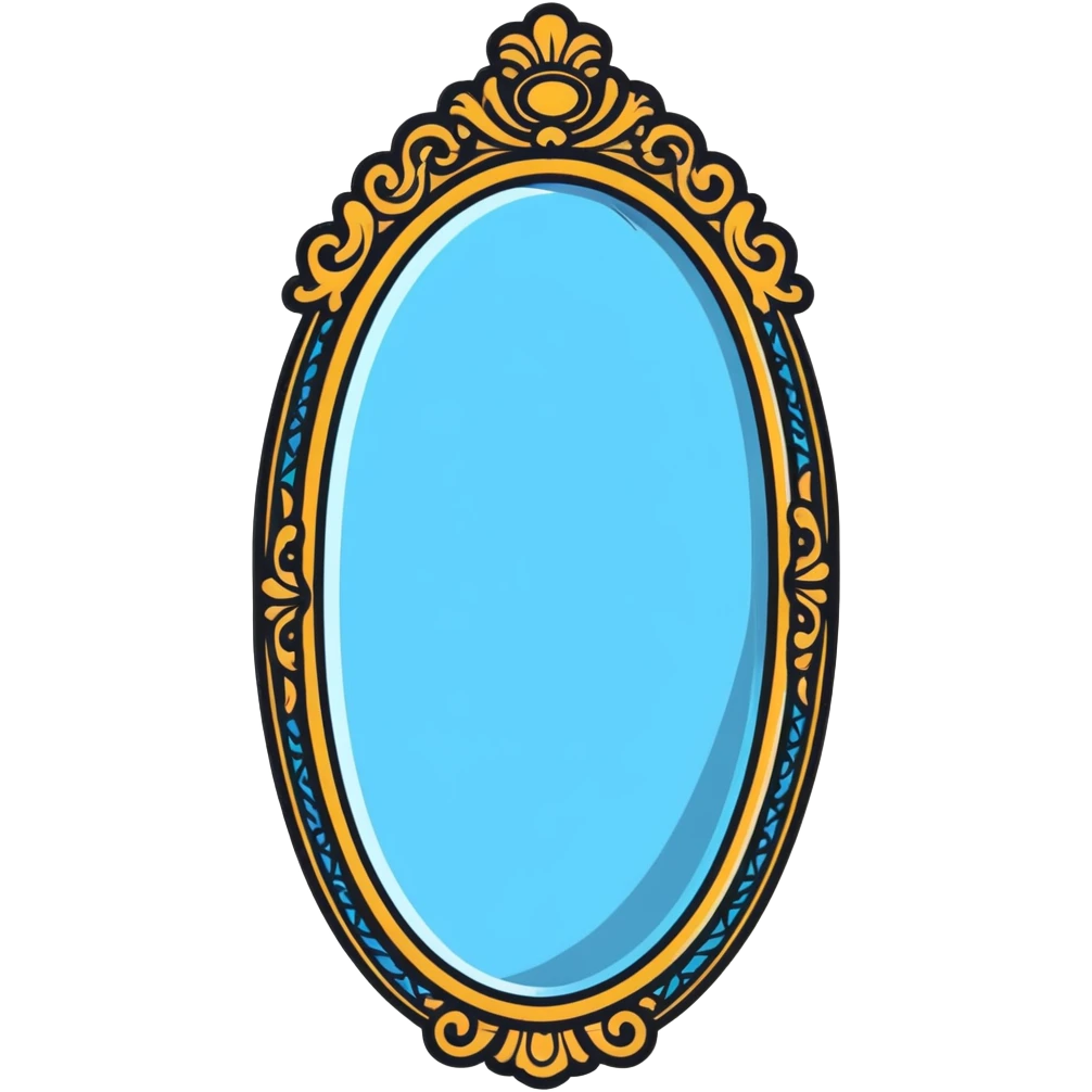 big mirror with ornate frame emoji
