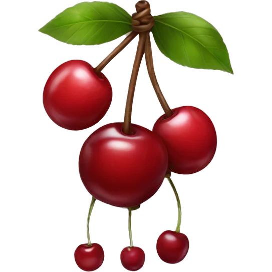 Cherries with bow emoji