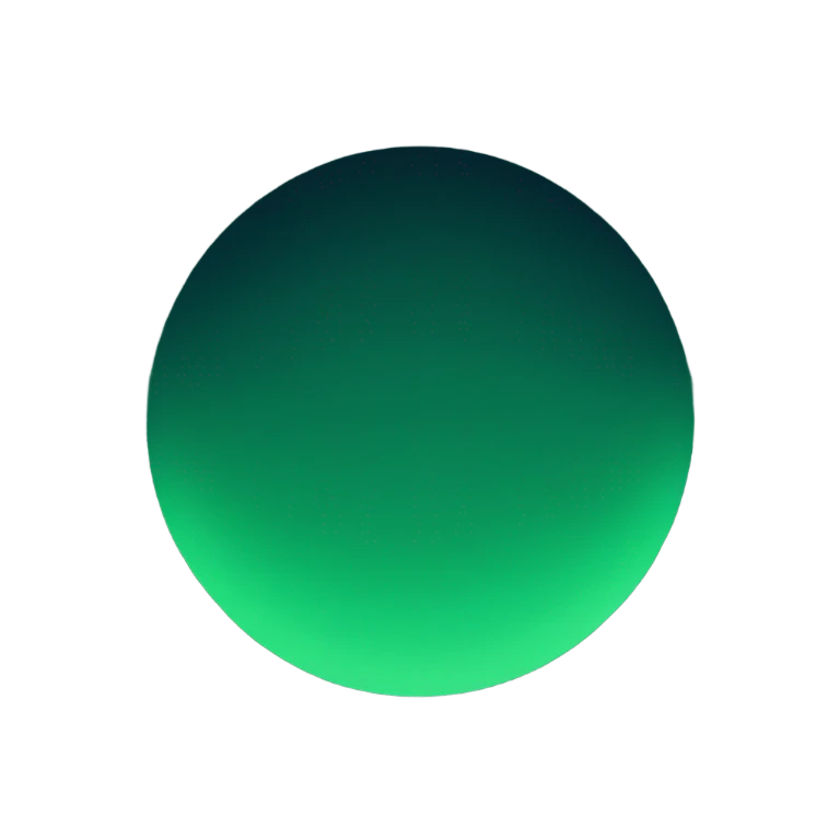 Midnight green circle emoji