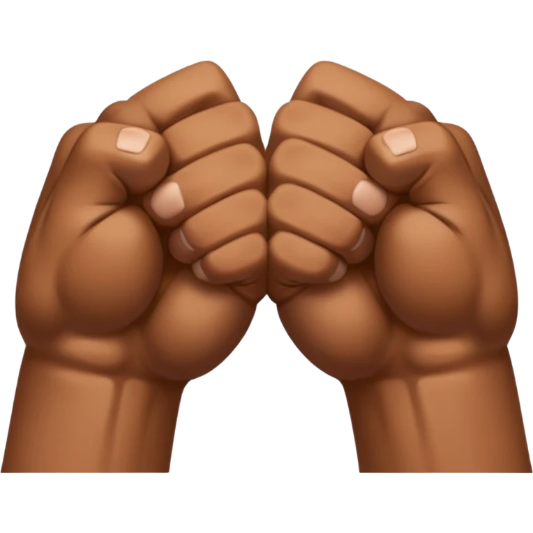 Two fists crossed over each other at the wrists  emoji