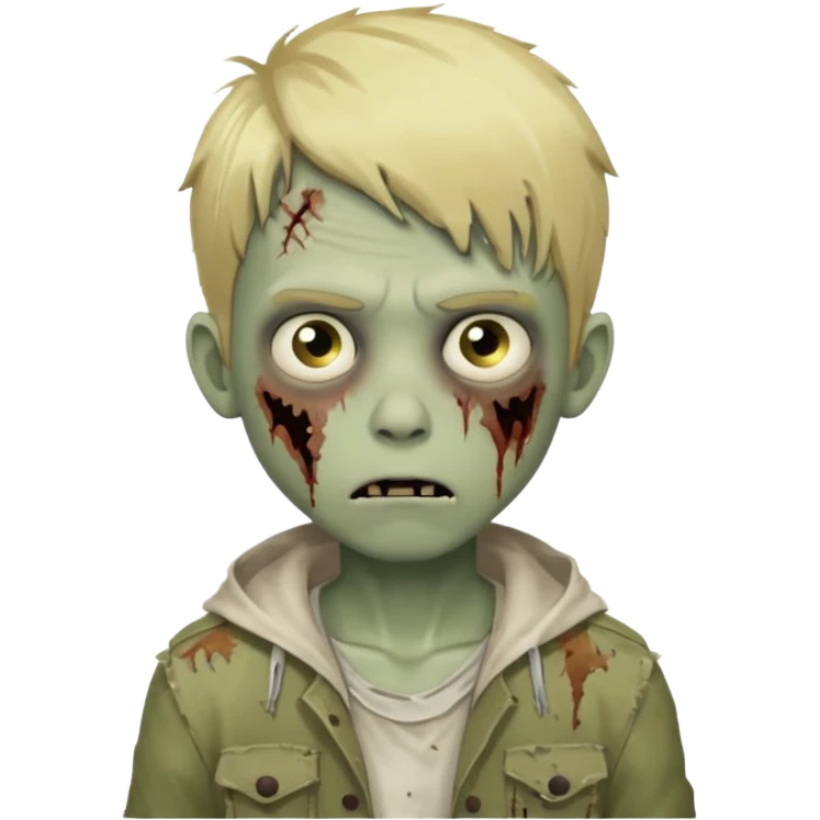 boy zombie with blonde hair emoji