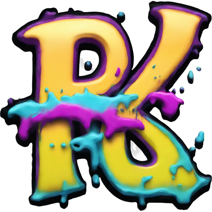 Graffiti letters name Zack emoji