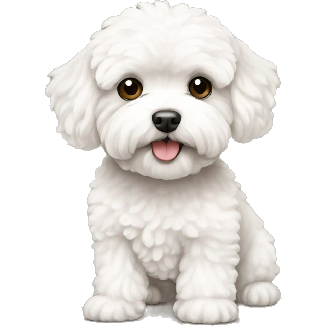 White maltipoo emoji
