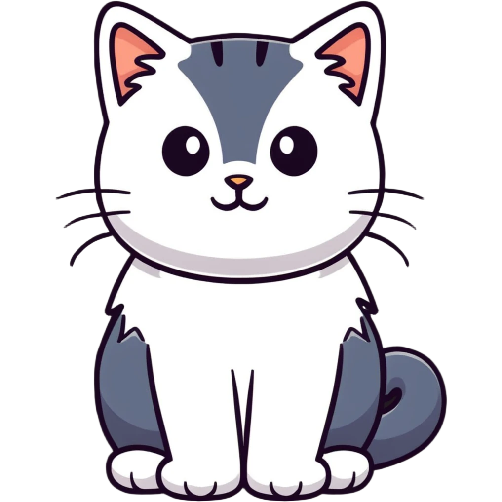 red orange fluffy cat emoji