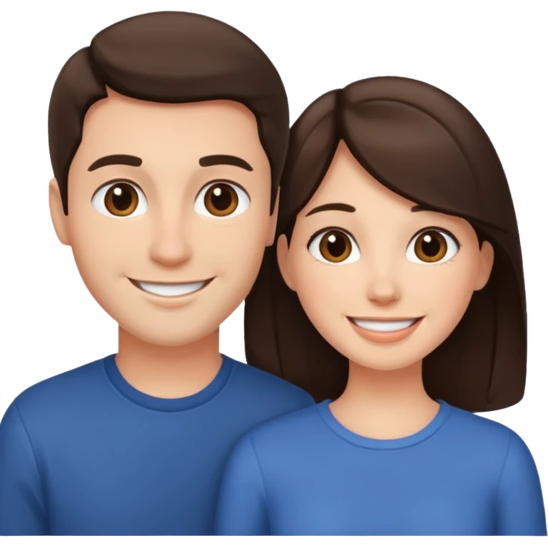 brunette couple  emoji