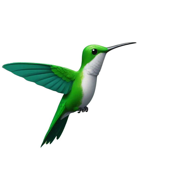 colibri en el bosque emoji
