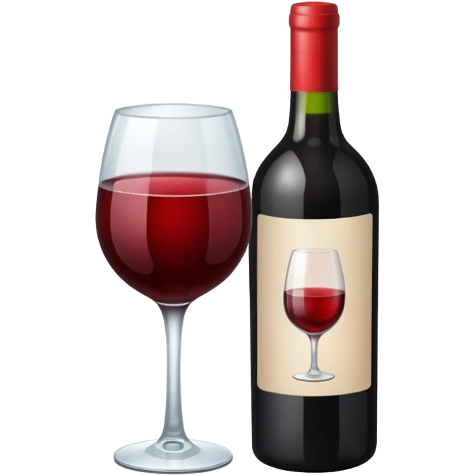 Bottle of wine emoji