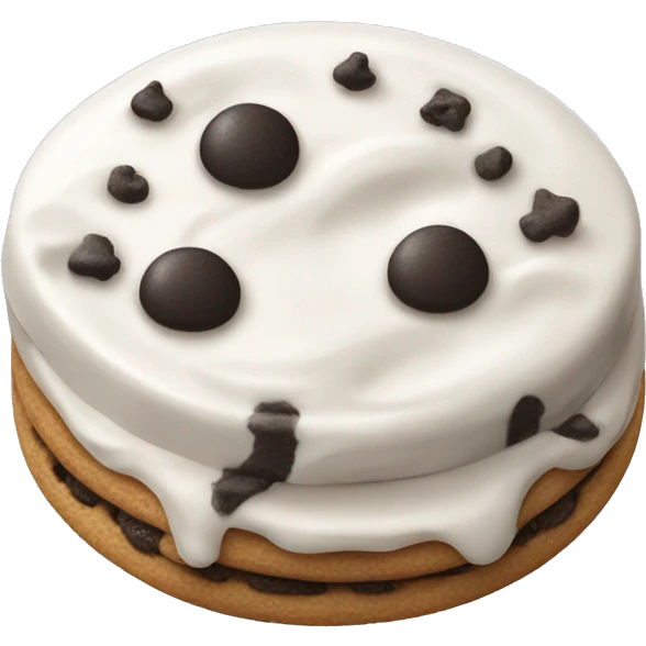 Cookies and cream emoji