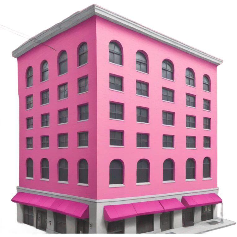 pink downtown building emoji